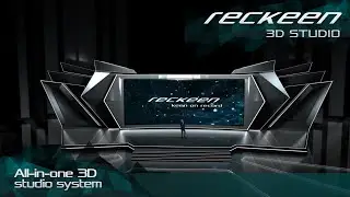 Virtual set from Sketchfab imported in the RECKEEN 3D Studio software