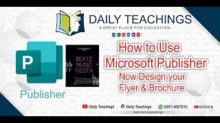 How to use Microsoft Publisher | Now design your flyer & Brochure