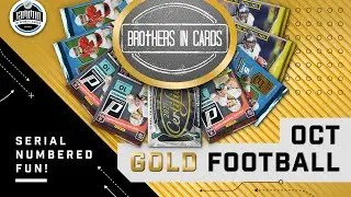 Brothers in Cards OCTOBER GOLD FOOTBALL Box | 9 Hobby Packs