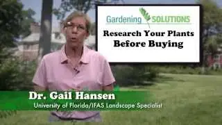 Garden Solutions - Research Plants Before Buying