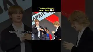 Zee keeps Nunew's sweaty tissue🤭🫠#bl #zeenunew #thenextprince #shorts #fyp #tiktok