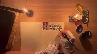 Medieval calligraphy ASMR 🖋🕯️  copying Macrobius⧸ Carolingian minuscule