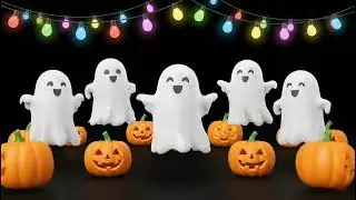 Cute Dancing Ghosts and Pumpkins! Halloween Fun for Kids