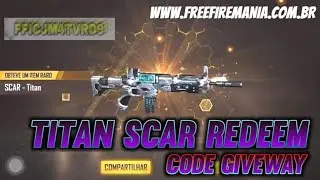 FREE TITAN SCAR REDEEM CODE | FREE FIRE REDEEM CODE TODAY |GAMING RADI | ALCHEMIST |