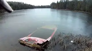 Abandoned 1884 DEAD BODY Storage, Cottages and A Sunken Frozen Boat.