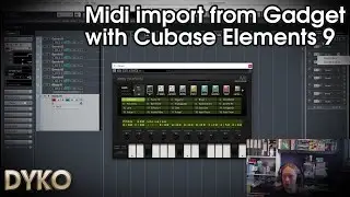 Midi import from Gadget with Cubase Elements 9