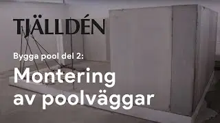 Bygga pool del 2: Montering av poolv&auml;ggar