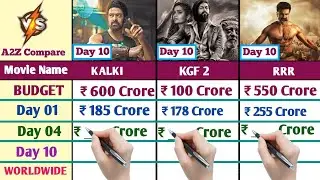 Kalki vs KGF 2 Vs RRR Box office collection Day 10 | Kalki 2898 Worldwide Collection today