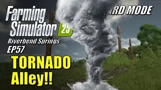 Farming Simulator 25 - EP57 - Tornado Damage! | Survival Challenge Hard Mode | Riverbend Springs