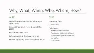 Lightning Talk: Let's Celebrate the 100th Anniversary of Geodesign
