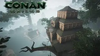 Conan Exiles - Building a Treehouse, Jungle City (Speed Build)
