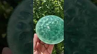 Green Resin Coaster with Spiral Design Pattern. #art #resin #resinart #impasto #spiral #coaster #fun