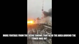 TV Tower In Kyiv Hit By Russian Strikes ,Broadcasts  Cut Temporally.