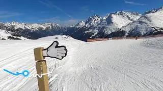 Skiing St Christoph Fun Slope with tunnel near blue 63 | Austria GoPro HD POV | March 2025