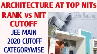 JEE MAIN Paper 2 Cutoff 2020 (B.Arch/ B.Planning) | Rank vs NIT | JEE Paper 2 Cutoff (Architecture)