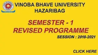 #VBU #2019 NEW EXAMINATION ROUTINE FOR SEMESTER 1 2019