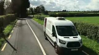 Driving in the countryside in IRELAND