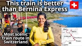 🇨🇭 Switzerland's MOST SCENIC TRAIN RIDE - In an OPEN CARRIAGE | Chur to Tirano Bernina Express alt.