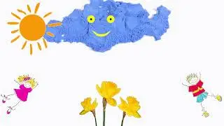 How To Make Kinetic Sand Cloud, Rainbow Rain And Funny Drops.