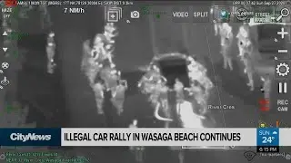 Illegal car rally in Wasaga Beach over the weekend