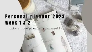 Personal Planner I Take a Note Planner Slim Weekly Week 1 & 2 2023