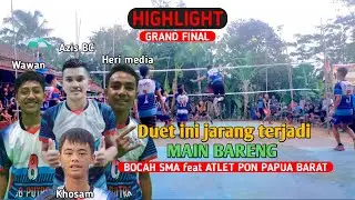 full match voli putra | bocah SMA ft Atlet pon Papua barat - JB PUTRA A Vs ANGKER