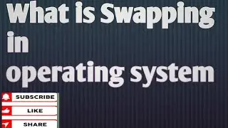 what is swapping in operating system |   swapping kya hota hai | #operatingsystem #bca