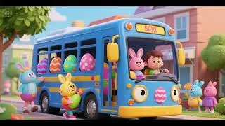 The Bus Picks Up Easter Colors! | Learn Colors for Kids | Nursery Rhymes & Kids Songs