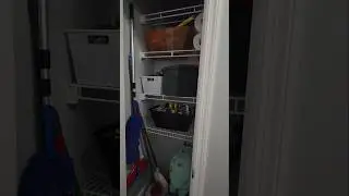 Cleaning Closet Reset ✨ | PRO Cleaning Supply  + Fresh Paint | Real Life Clean With Me #shorts