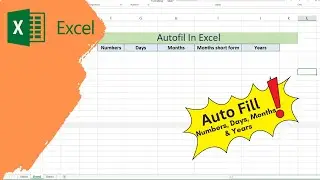 Auto Fill Dates in Excel - Numbers, Days, Months & Years