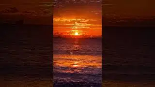 Golden Sunrise on the Beach | Relaxing Wave Sounds