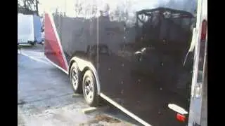 8.5 x 24 Red & Black Enclosed Motorcycle Car Equipment Hauler Trailer