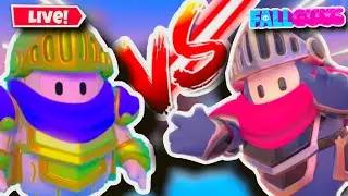 Fall Guys Customs LIVE w/Viewers/GOLDEN SKINS VS RARE SKINS!!!!!!!!