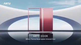Non-Thermal-Break 3# System Armored Door in ARTY Door