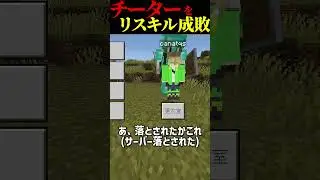 荒らしチーターを煽ってリスキル成敗してみた結果ｗｗｗ