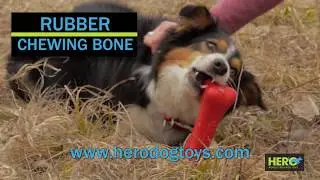 Hero Dog Toys Retriever Series Soft Rubber Bone