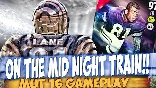 MUT 16 GAMEPLAY | 97 OVERALL NIGHT TRAIN LANE SAVES THE DAY! Madden 16 Ultimate Team