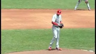 LHP Cole Hamels pitching mechanics (wind-up)