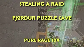 ARK survival Evolved | stealing a raid and wiping Fjordur puzzle cave | PURE RAGE