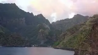 Coming into the Bay of Virgins on Fatu Hiva