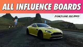 Forza Horizon 4 - Fortune Island - **ALL INFLUENCE BOARD LOCATIONS**
