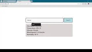 Weather info (trailer) using html, css and js