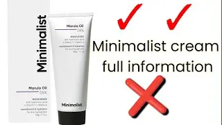 Minimalist Marula Oil Moisturizer 😱 REAL or FAKE? ❌Worth It or Don’t Buy ?⚠️ Minimalist cream review
