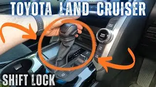 Как управлять разблокировкой селектора передач на Toyota Land Cruiser 300