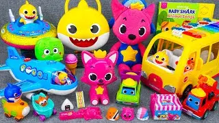 Satisfying Unboxing & Review Miniature Pinkfong Airplane Toys | ASMR