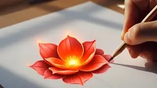 90% log ye asmr skip nahi kar pate ☺️| flower drawing asmr  🎨