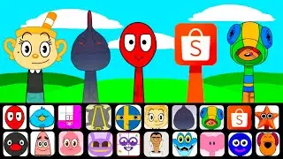 🔥 NEW Sprunki OCs Characters – Ms. Chalice, Black Larva, Fred, Shopee, Leon