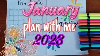 2023 January plan with me ❤️🌈/ shella's craft