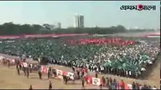 Human Flag of Bangladesh on Victory Day 16th December 2013