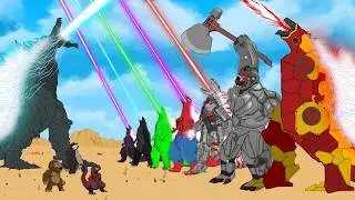 Godzilla's Team: Power Level Comparison (Animation)